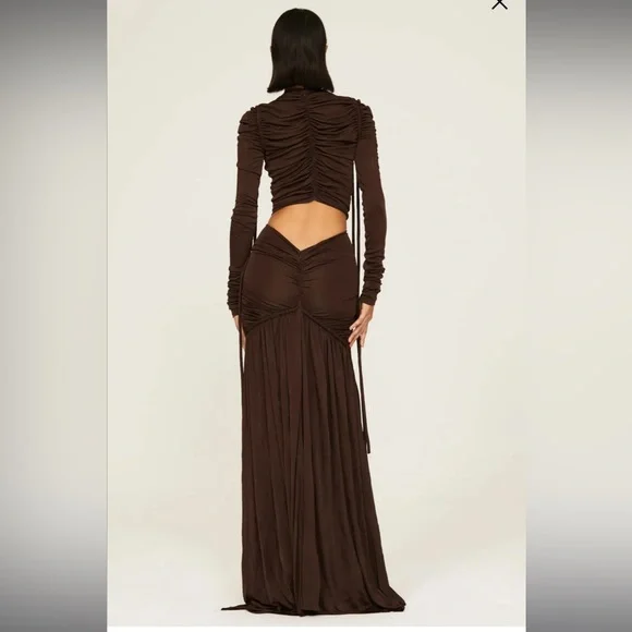 $1,690 Proenza Schouler Cinched Cutout Maxi Dress - Picture 4 of 8